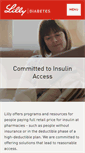 Mobile Screenshot of lillydiabetes.com